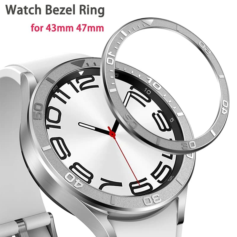 Bezel ring for Samsung Galaxy Watch6 Classic 43 mm 47 mm Stainless steel bumper protective case for watch 6