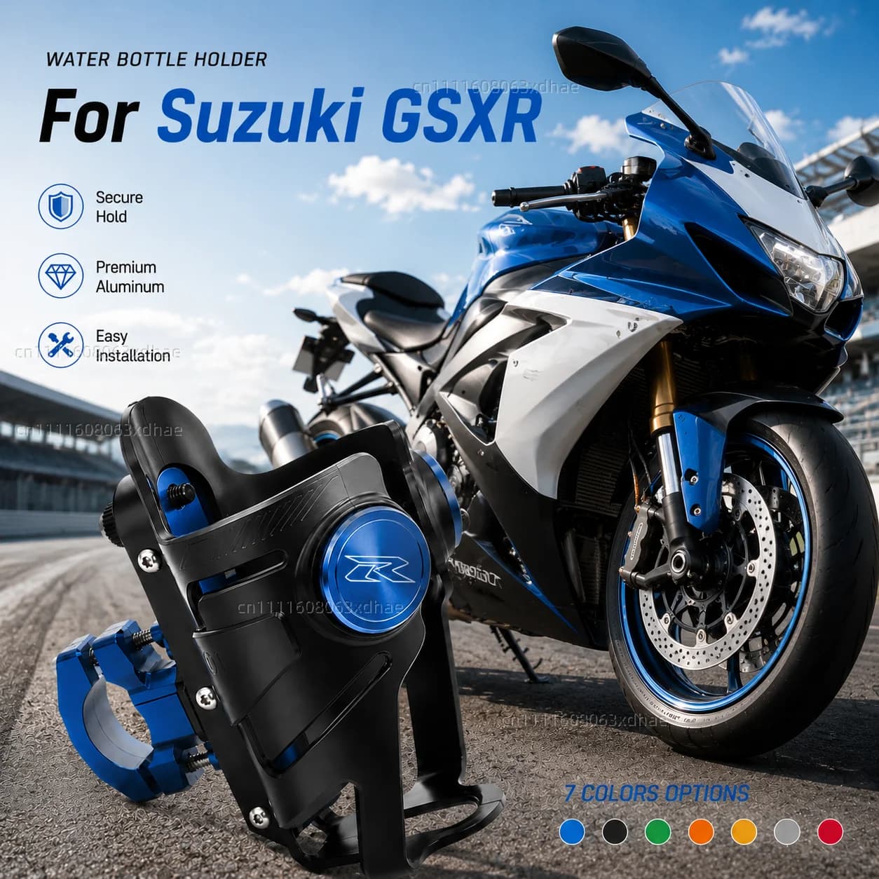 Supporto per Bottiglia d'Acqua per Moto Suzuki GSXR 600 750 1000 GSX-R 600, Porta Bevande e Tazze, Accessori di Modifica