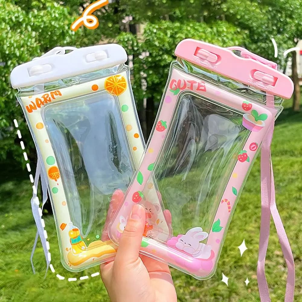 Waterproof Carton Phone Case Animated Swim Bag for Diving drift water bag for water sports phone beach swimming pool ski
