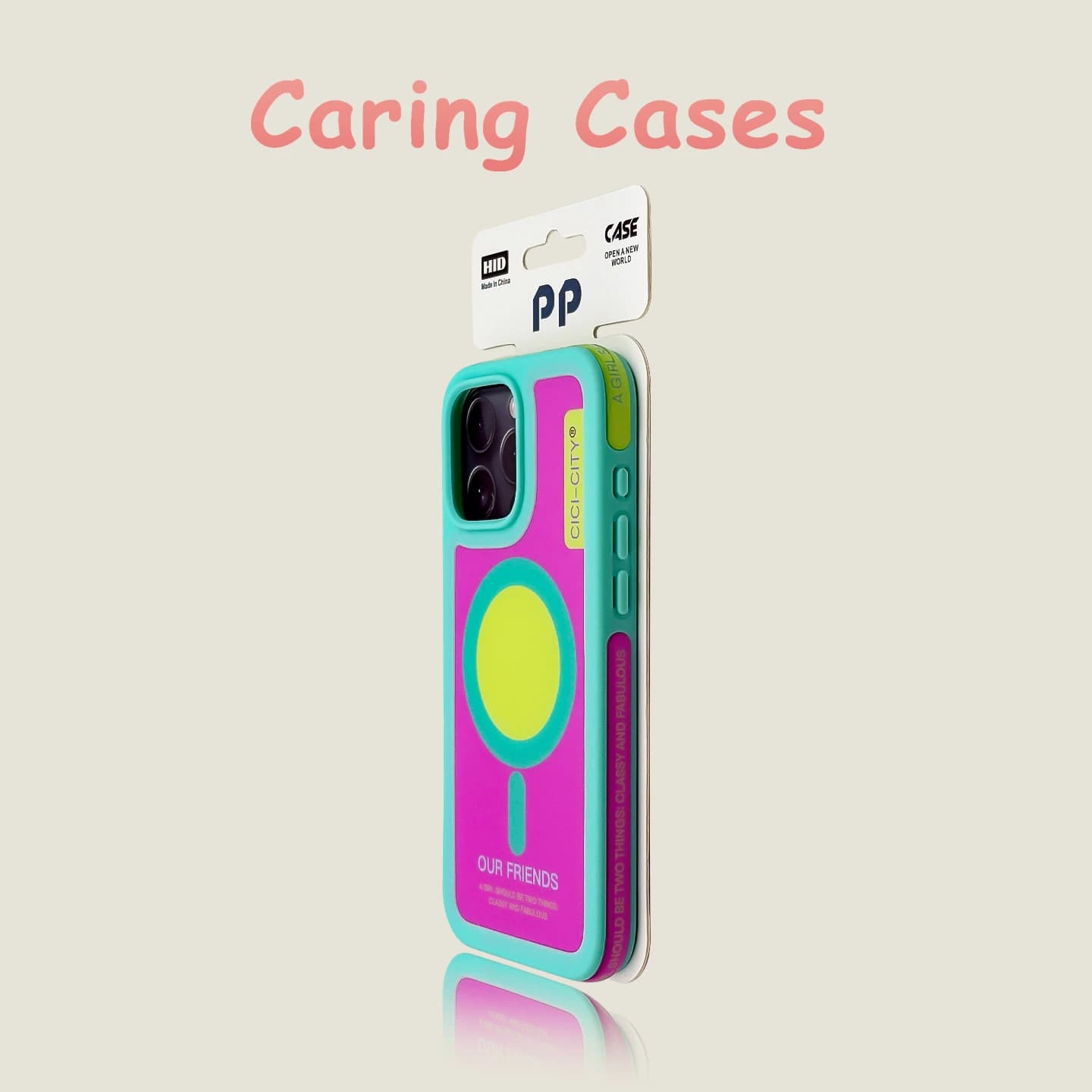 Per iPhone 17 16 15 14 13 Custodia Cornice verde dopamina Rosa Rosa MagSafe Custodia protettiva antiurto con sensazione di pelle