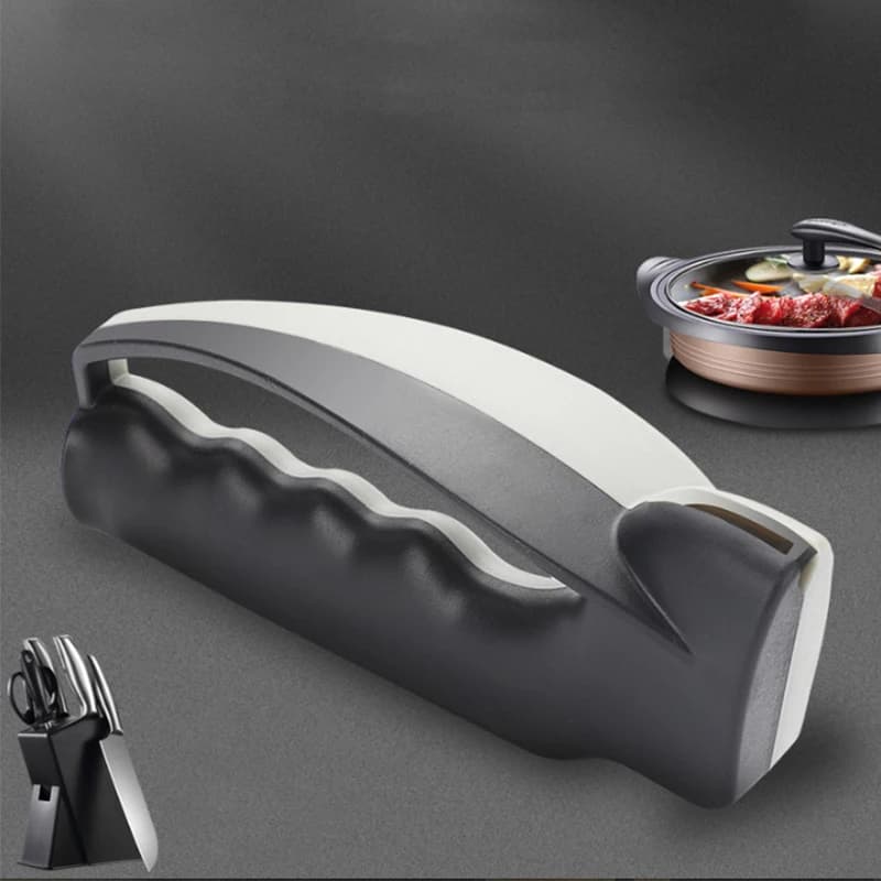 Quick Knife Sharpener Convenient Manual Whetstone Sharpener Blade Sharpener Household Kitchen Gadgets ABS&Tungsten Carbide