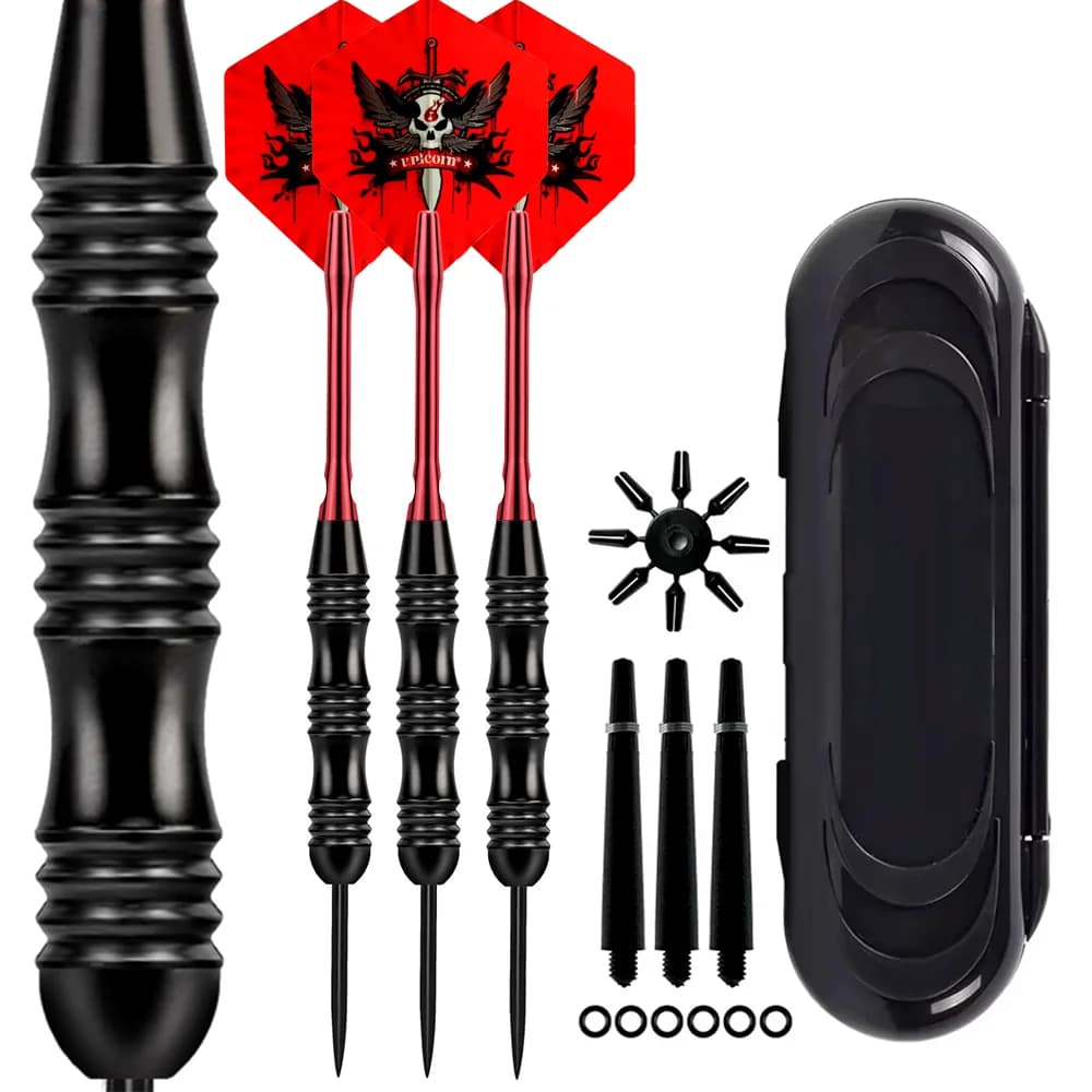 Nuovo 3 pezzi/set di freccette professionali 22g punta in acciaio freccette con aste in alluminio belle voli per freccette di alta qualità per il gioco di freccette
