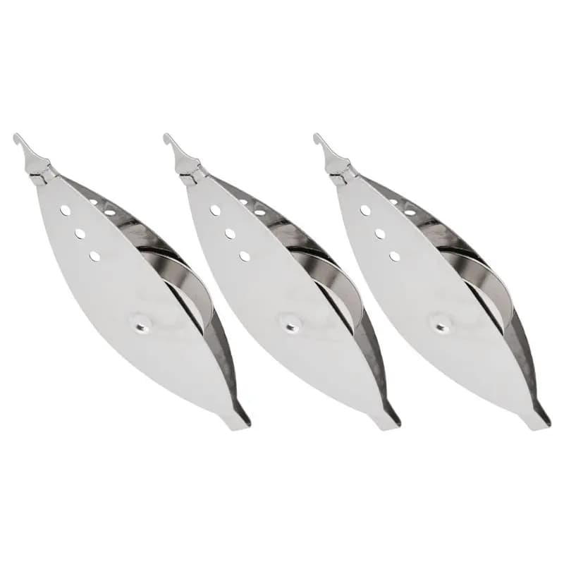 AEE2-3Pcs Silver Metal Tatting-Shuttle Kit For Beginners With Bobbin Supplies, Premium Iron Needle-Shuttles