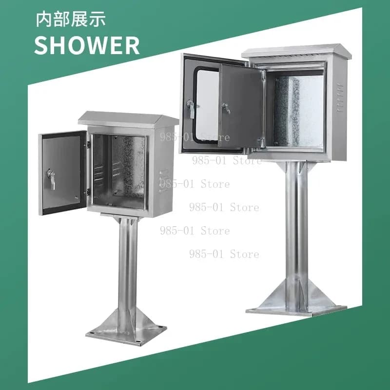 Double-door instrument monitoring distribution box outdoor 304 stainless steel column box