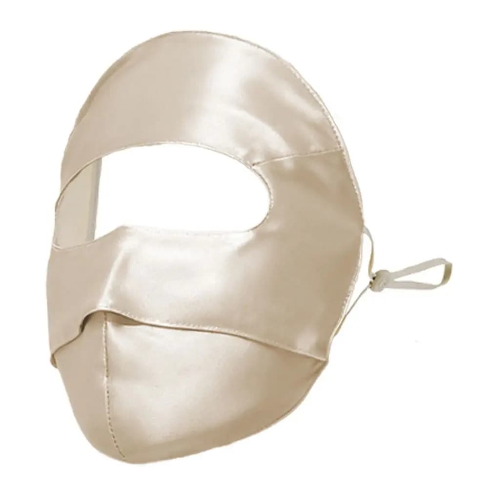 Maschera Estiva 100% Seta UPF50+ Protezione Solare per Ciclismo, Rinfrescante e Delicata sulla Pelle, Protezione UV per Donne