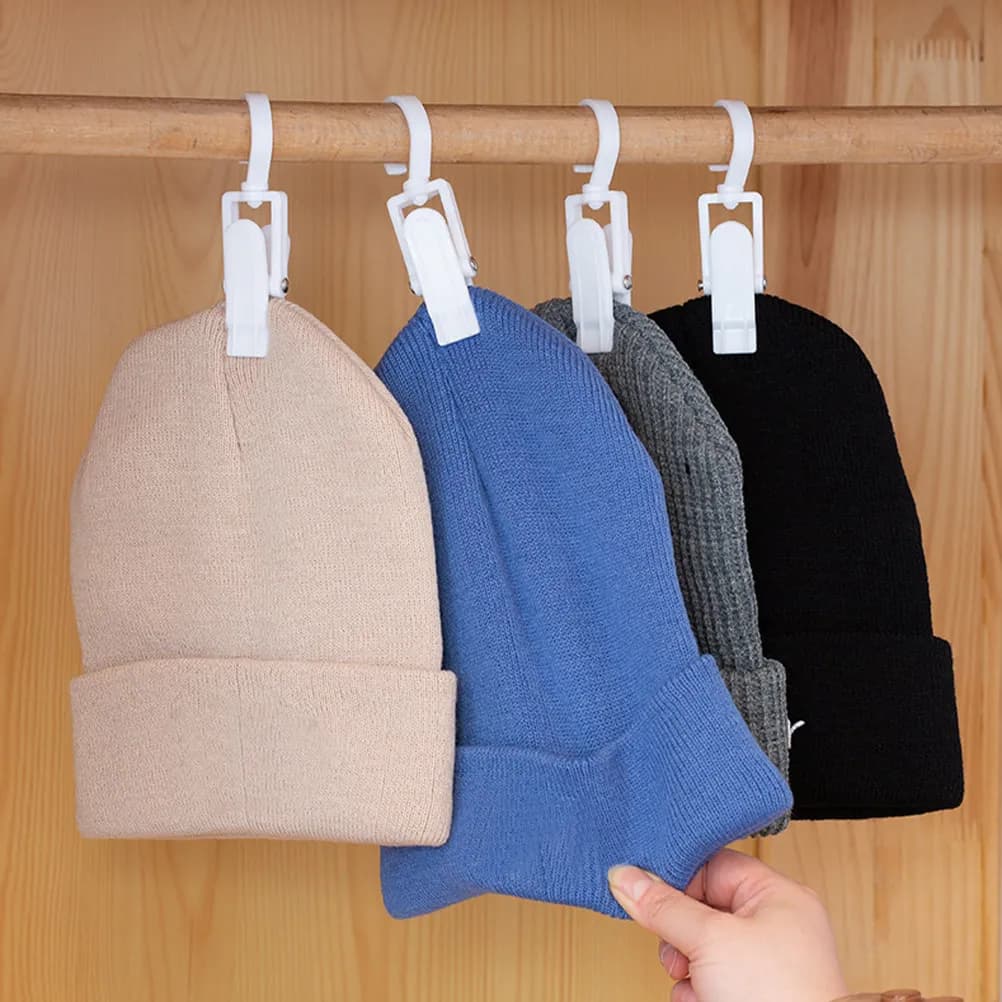 12Pcs Rotatable Boot Hangers Clips Multifunction Laundry Hook for Closet Boots Hats Scarves Belts Bedsheet Drying Home Office