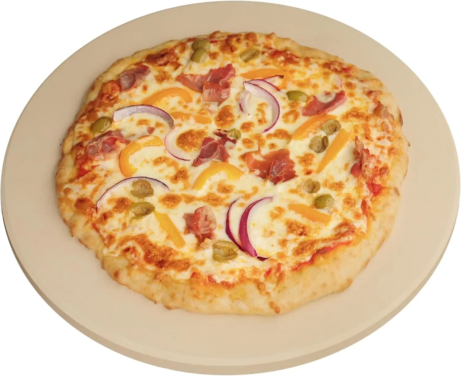 Pietra per Pizza Rotonda da 16 Pollici per Cottura Autentica, Durevole e con Distribuzione Uniforme del Calore