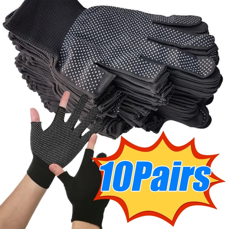 1/5/10 pairs cycling gloves touchscreen non-slip gloves half fingers breathable motorcycle gloves for outdoor summer fitness in nylon
