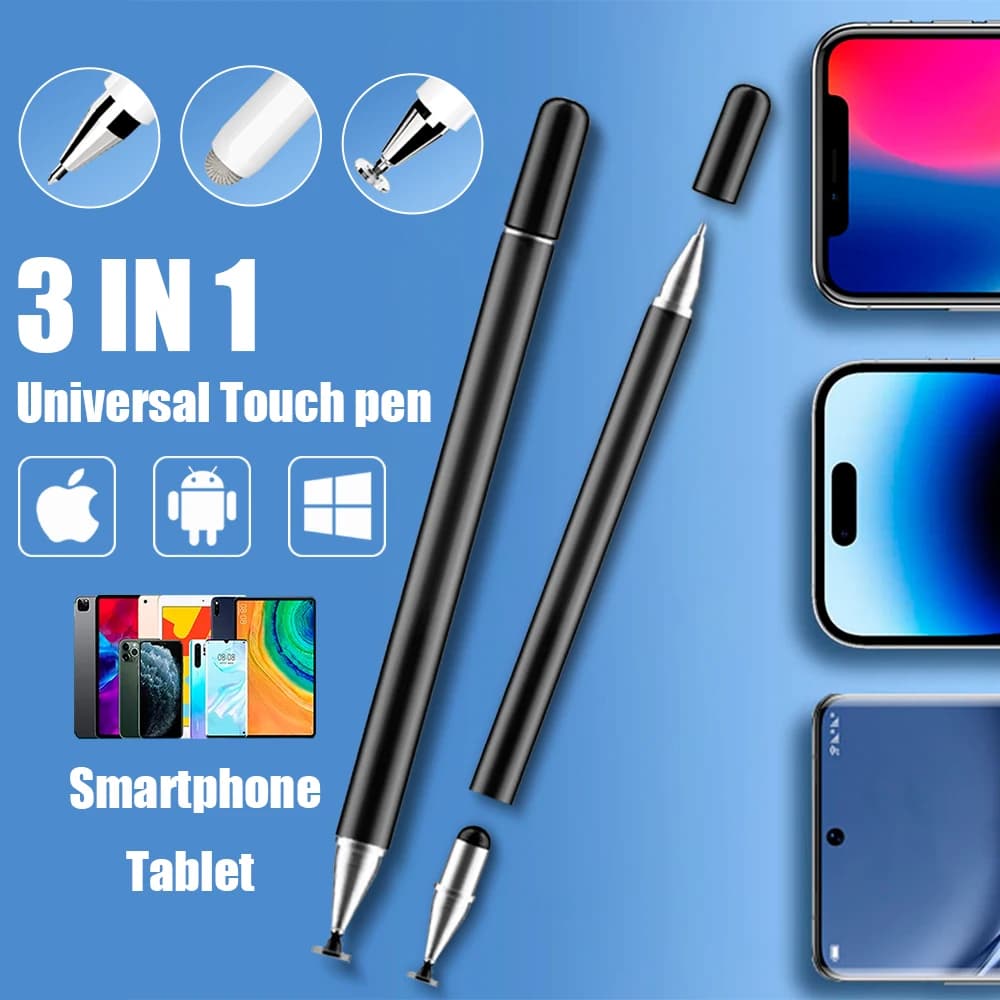 Penna stilo universale 3 in1 per iOS Android Touch Pen Disegno Apple Matita per iPad Samsung Xiaomi Tablet Smart Phone Matita
