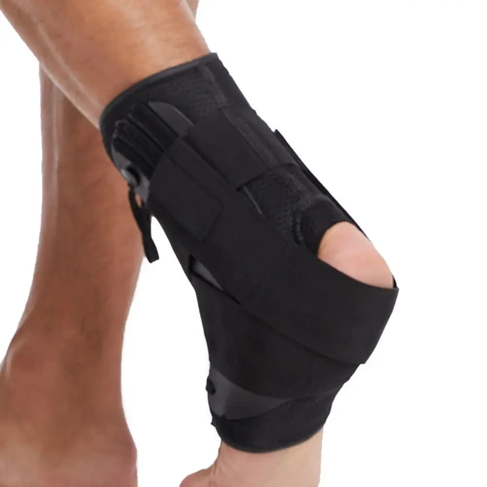 Supporto per caviglia sportivo pressurizzato Protezione per articolazioni Compressione Supporto per caviglia Tutore Stabilizzatori laterali regolabili
