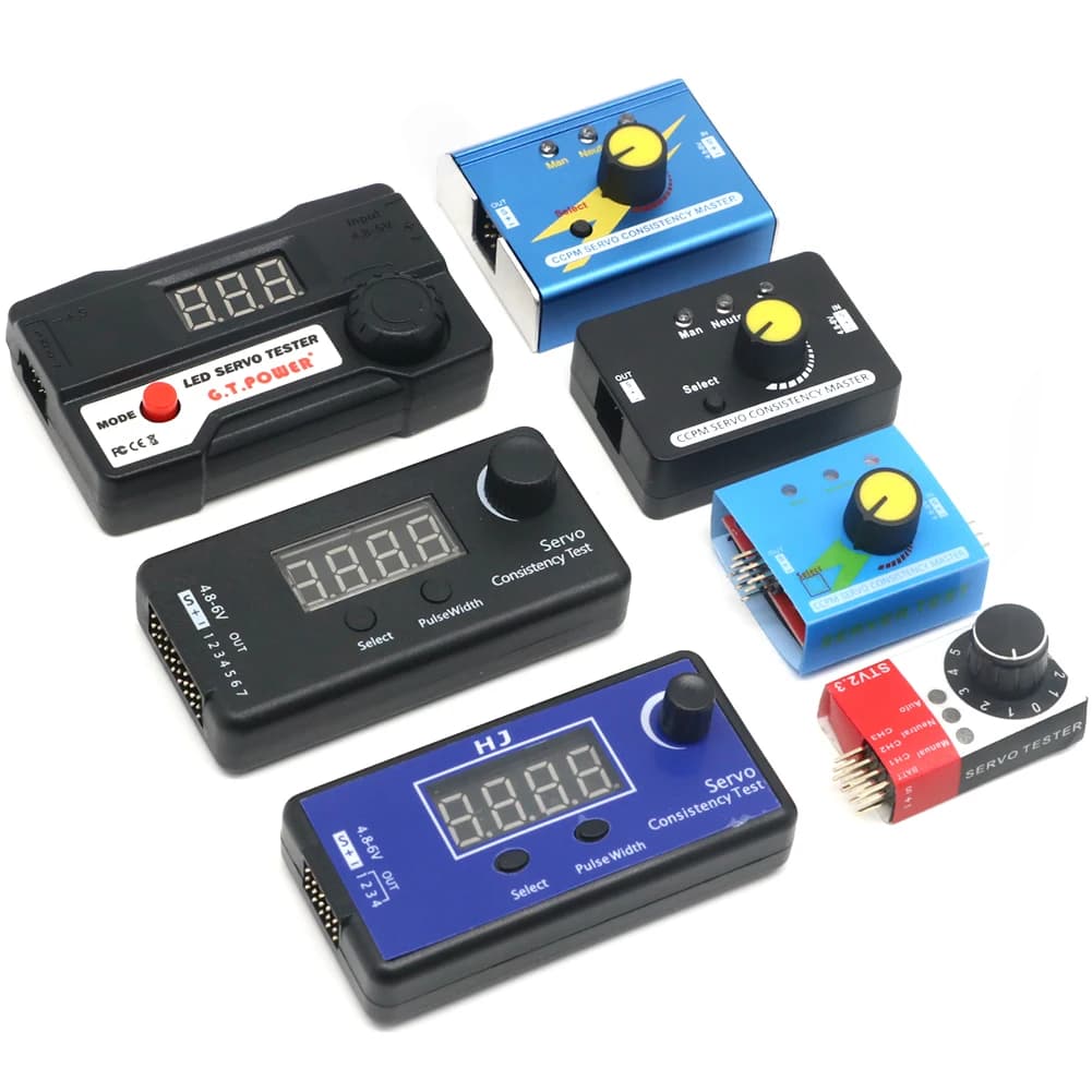 Digital Servo Tester / ESC Consistency Tester Steering Gear Measurement for FPV RC Helicopter Airplane Car Servo Tester Tool
