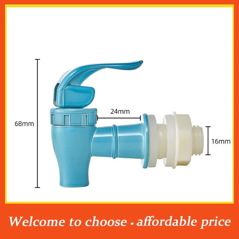 Rubinetto in plastica VP per bottiglie di vino, 1 pz, con filtro, per barili e serbatoi d'acqua, valvola da 16 mm, rubinetto erogatore acqua