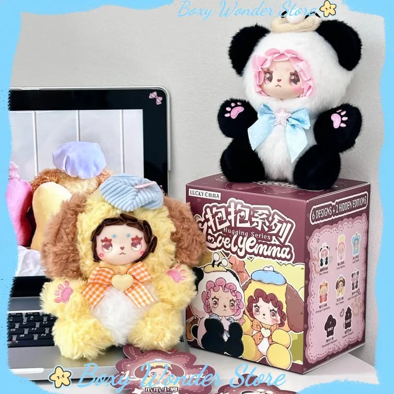 Genuine Lovely Emma Hugging Series Blind Box Plush Pendant Cute Collectible Trendy Toy Cartoon Doll Bag Decoration Girls' Gifts