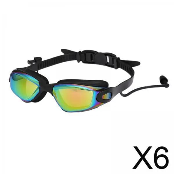6x Swimwear with Earplugs Adult Swimwear Anti-slip for Adult Men Women Children