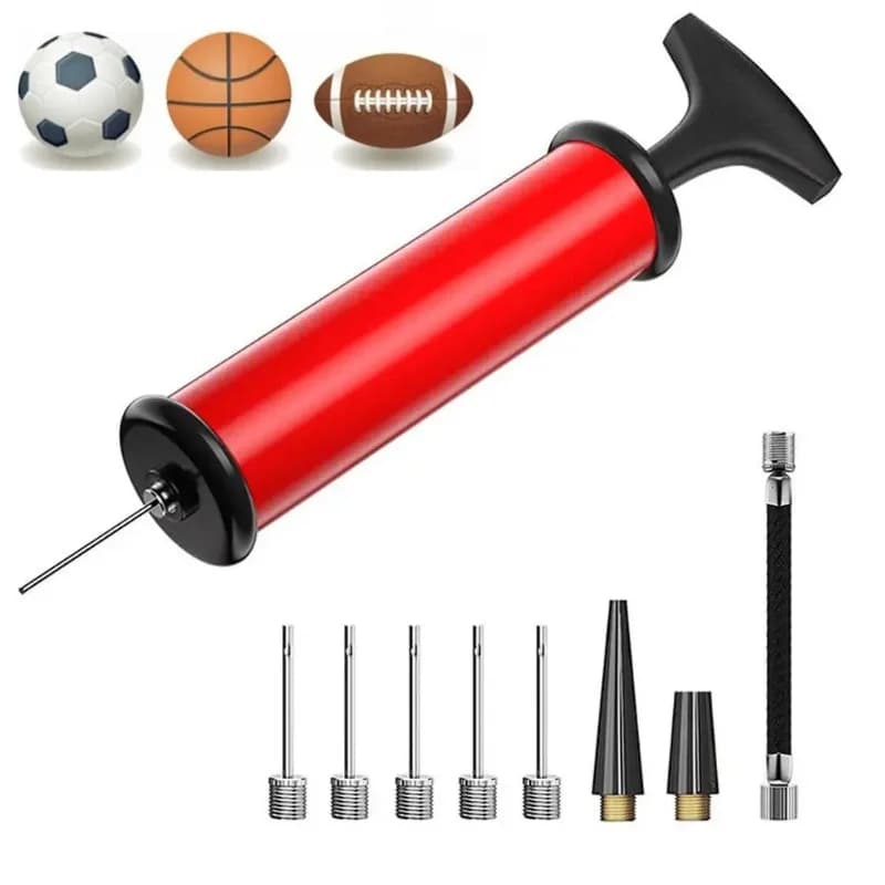 Tubo flessibile Pompa a sfera Pompa a mano Gonfiatore Basket portatile Calcio Pallavolo Pompa d'aria Gonfiaggio Tubo di spinta