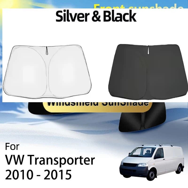 Parasole per Finestrino Anteriore 1X per Volkswagen VW Transporter T5 2010 - 2015, Accessori Multivan, Isolamento Termico per Parabrezza