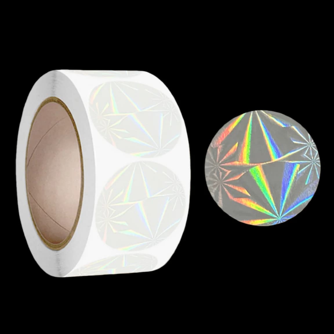 500/1000 pezzi adesivi sigilli autoadesivi con pellicola trasparente per fiocchi di neve laser per sigillare confezioni di confezioni regalo, invito a festa di nozze