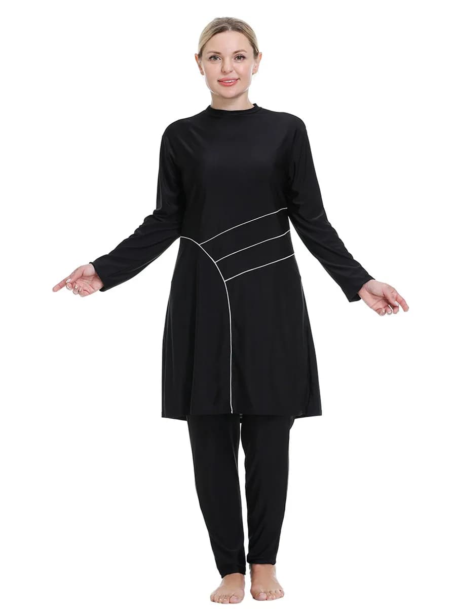 Burkini Muslim women Plus Size swimsuits 2023 modest swimsuit 3 pieces Islamic Arabian conservative Femme swimsuit total cover