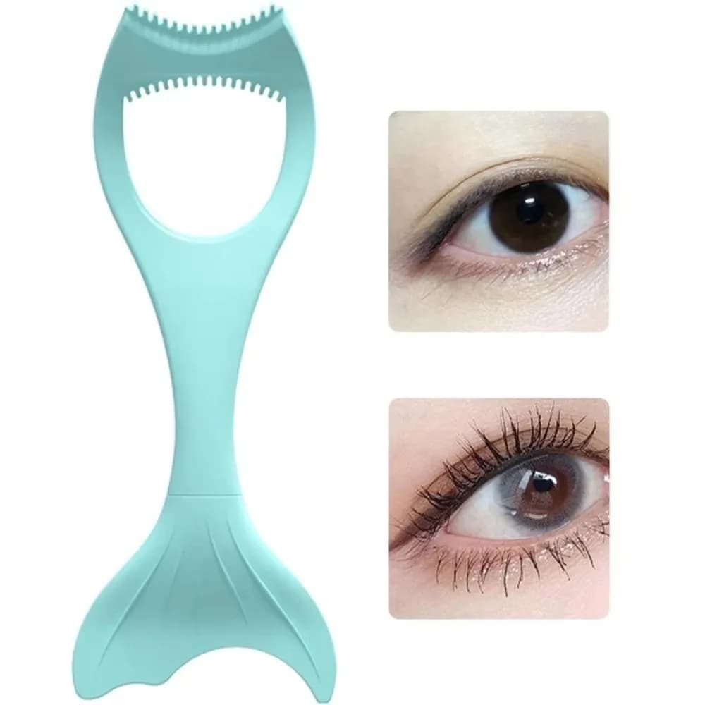 Silicone protection for mascara, applicator for extension siren eyelashes, protection for serpentine effect shadow, eye makeup tool for women, girls and beginners