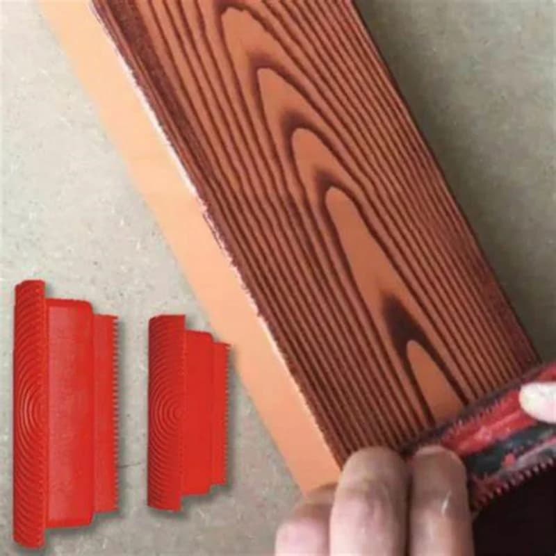 Paint Brush Wood Graining Rubber Roller Brush Painting Tools Imitation Wall Painting Home Decoration Art Embossing Graining