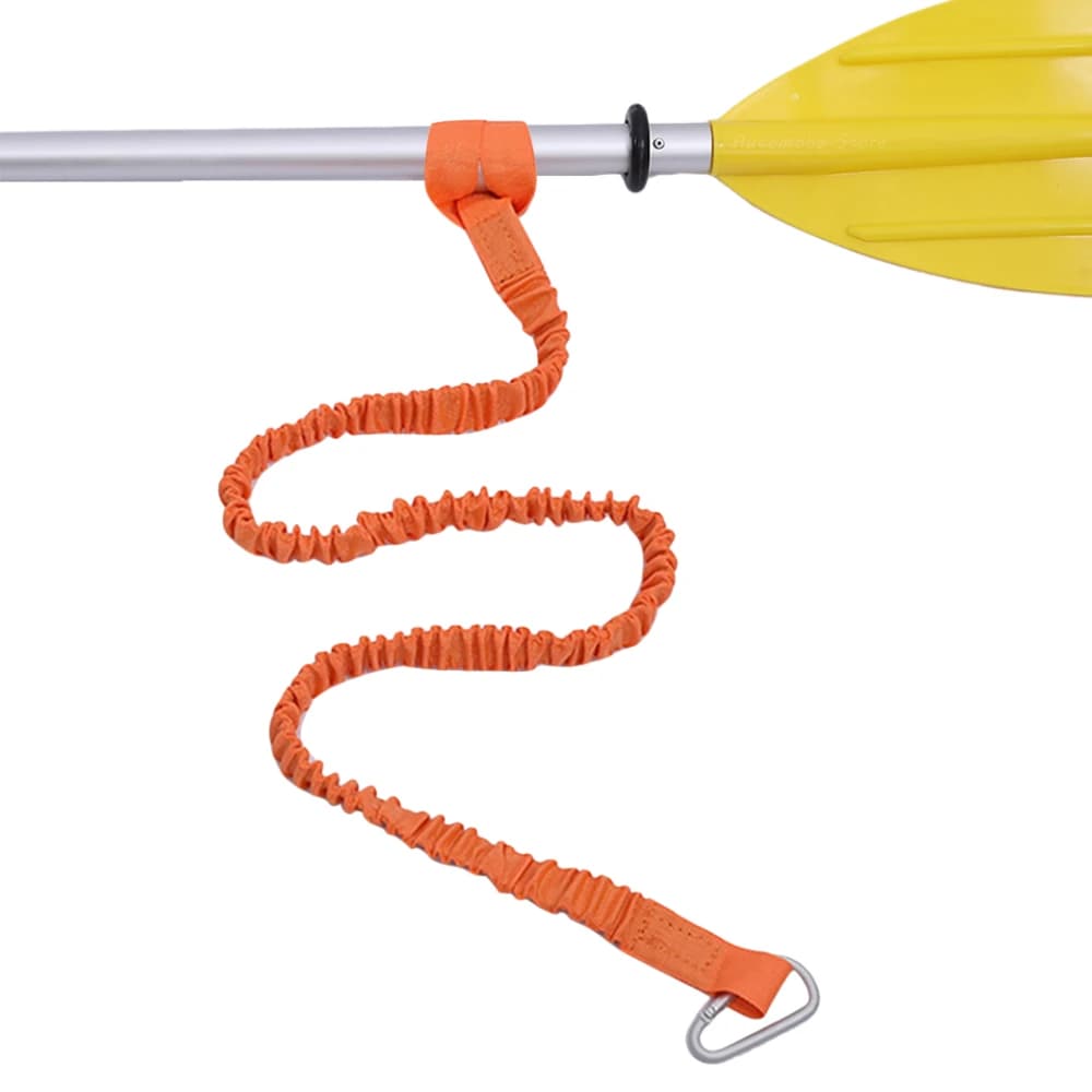 Asta per Kayak elastica regolabile cordino canoa pagaia guinzaglio canna da pesca guinzaglio corda di sicurezza moschettone accessori per barche a remi