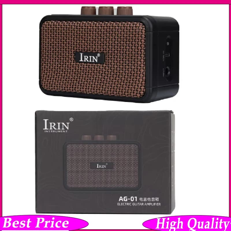 IRIN AG-01 Amplificatore per Chitarra Elettrica Bluetooth, Mini Altoparlante da 5W per Pratica, Accessori per Amplificatori Musicali
