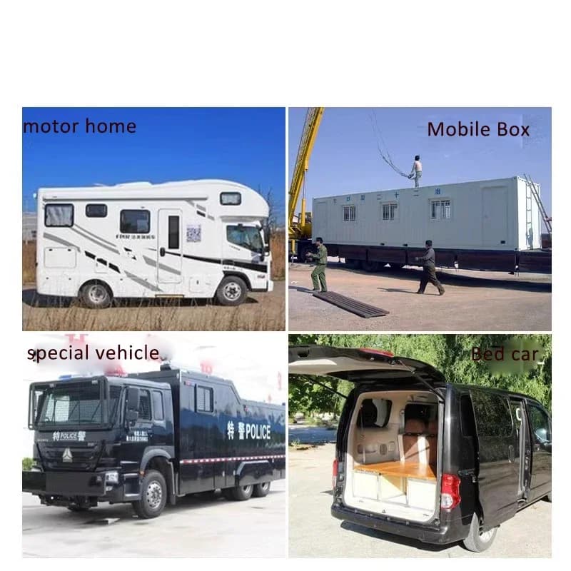 Accessori per camper Finestrino laterale Materiale ABS Insonorizzazione con tenda oscurante a prova di insetti per camper roulotte camper