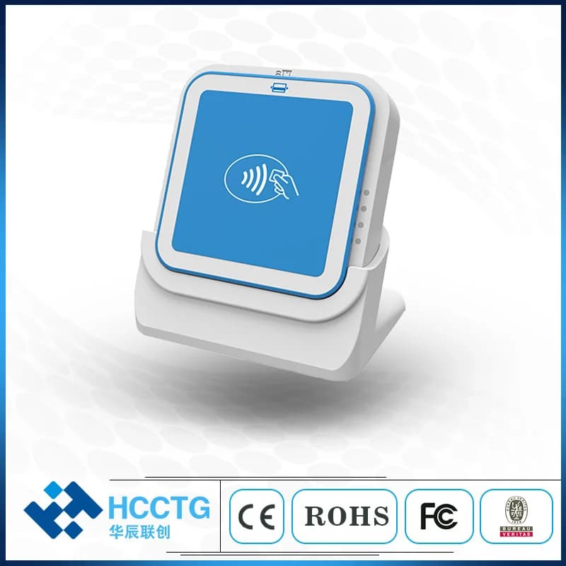 3 in 1Contact IC Magnet-ic NFC Card BT USB Smart Mobile Card Reader con certificazione EMV I9