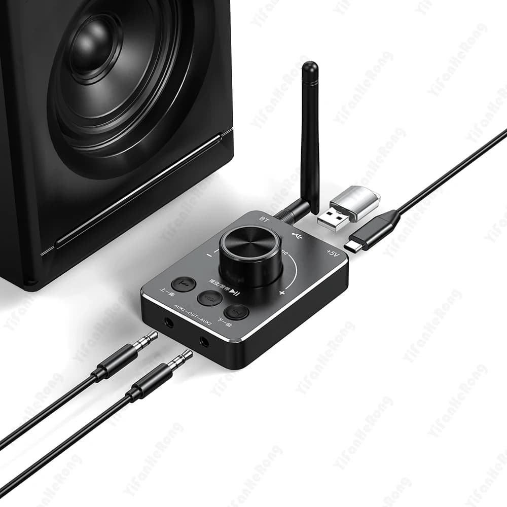 USB Volume Control Mouse Multimedia PC Computer Speaker Volume Controller Maple Support Mute with a button Compatible with Bluetooth