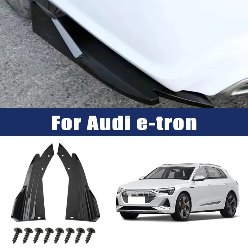 Spoiler Posteriore per Auto in Fibra di Carbonio, Alettone Anticollisione, Diffusore Laterale, Splitter Angolare per Audi E-tron