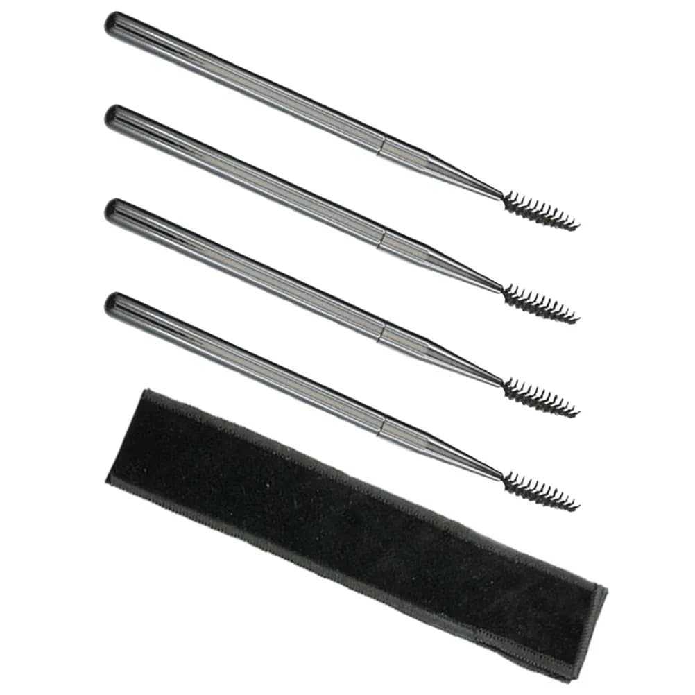 4Pcs Eyelash Brushes Professional Micro Lash Combs Eyebrow Brushes Lash Curl Applicators Portable Mascara Wands Eye Makeup Tools