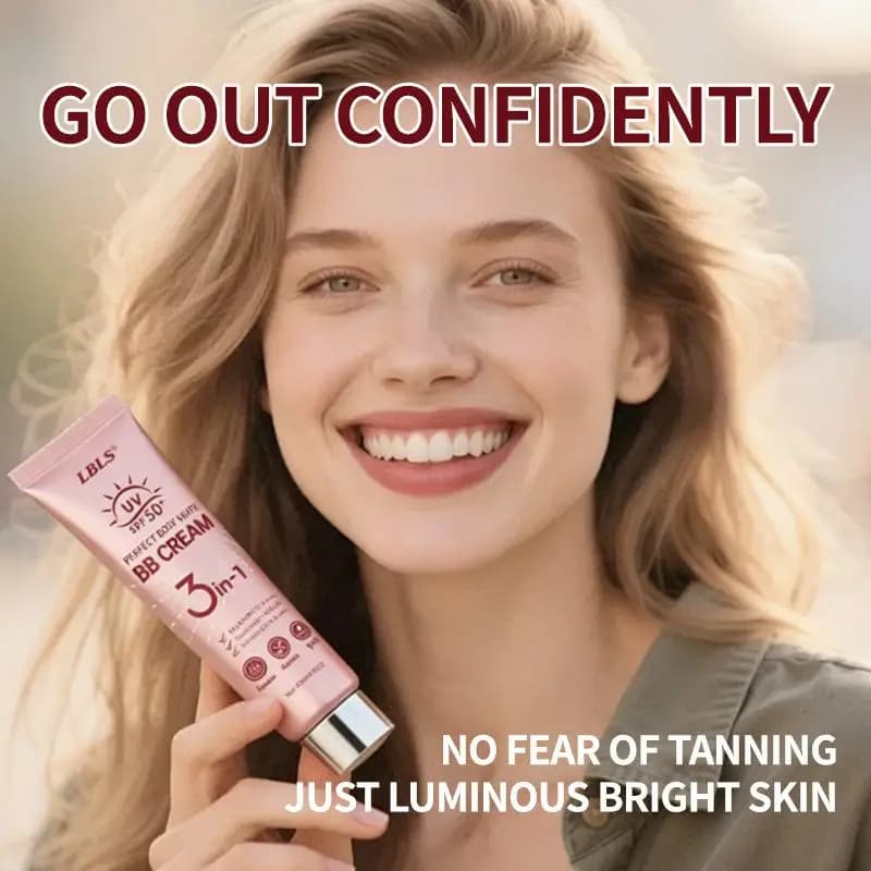 Crema BB 3-in-1 Perfect Body White SPF50+ Idratante e Fondotinta 150ml Copertura Naturale Radiosa Strumenti per il Trucco Cosmetico