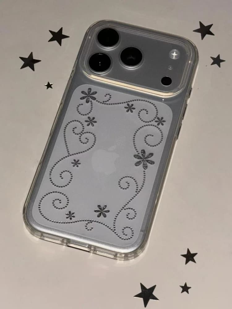 Coreano Ins Inverno Fiocco di Neve Cassa Del Telefono Per iPhone 17 16e 16 15 14 13 12 11 Mini Air Pro Max X XR XSMax 7 8 Plus Trasparente Morbido