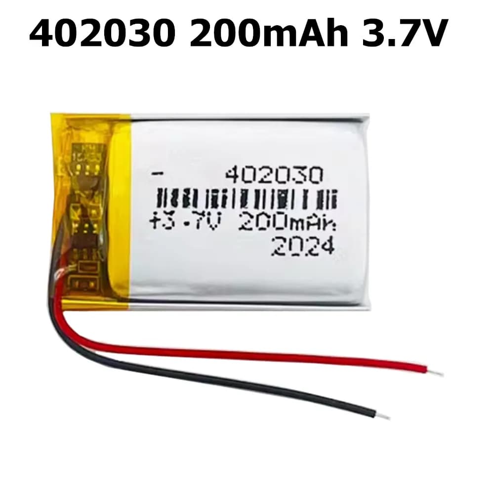 1-10PCS 402030 200mAh Lipo Battery 3.7V Polymer Li-po Ion Batteries for MP3 Smart Band GPS Pet Training Tool Webcam Cell