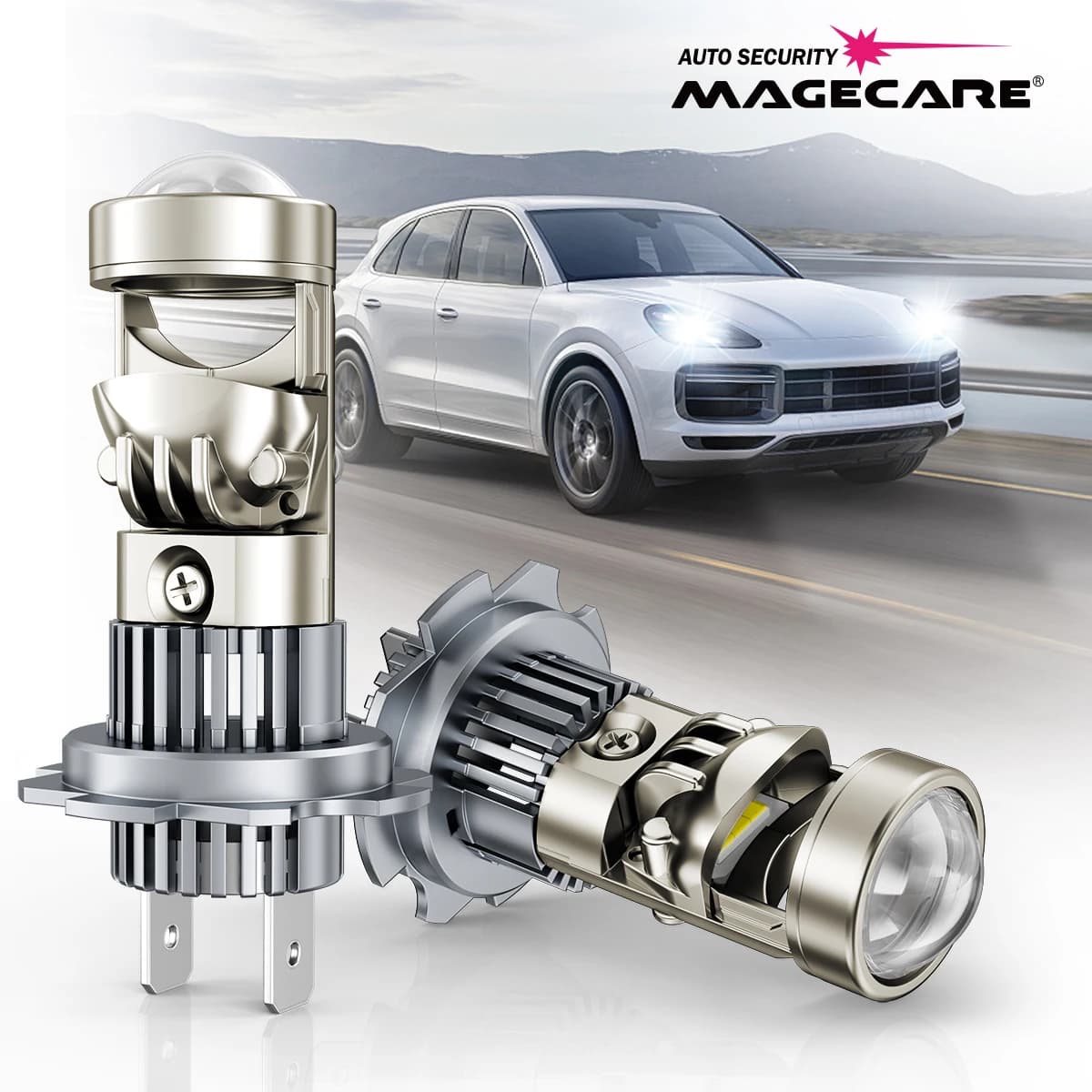 H11 H4 H7 LED Projector Lens Headlight 9005 9006 HB3 HB4 Car Bulb 6000K Canbus Turbo High Power Mini Auto Lamp Fog Light For Car