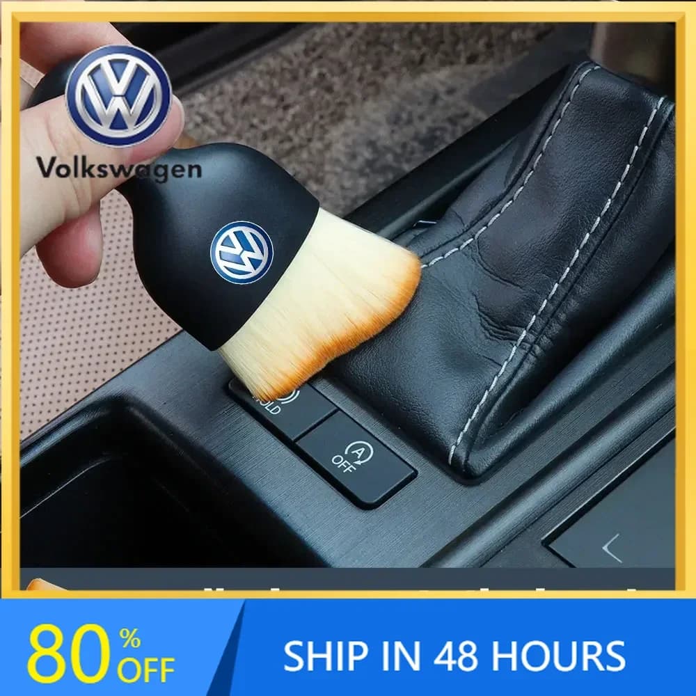 Soft Cleaning Brush 2026 Hot for VW VOLKSWAGEN with Case, Dust Removal Tool for Volkswagen Golf Passat B8 Jetta