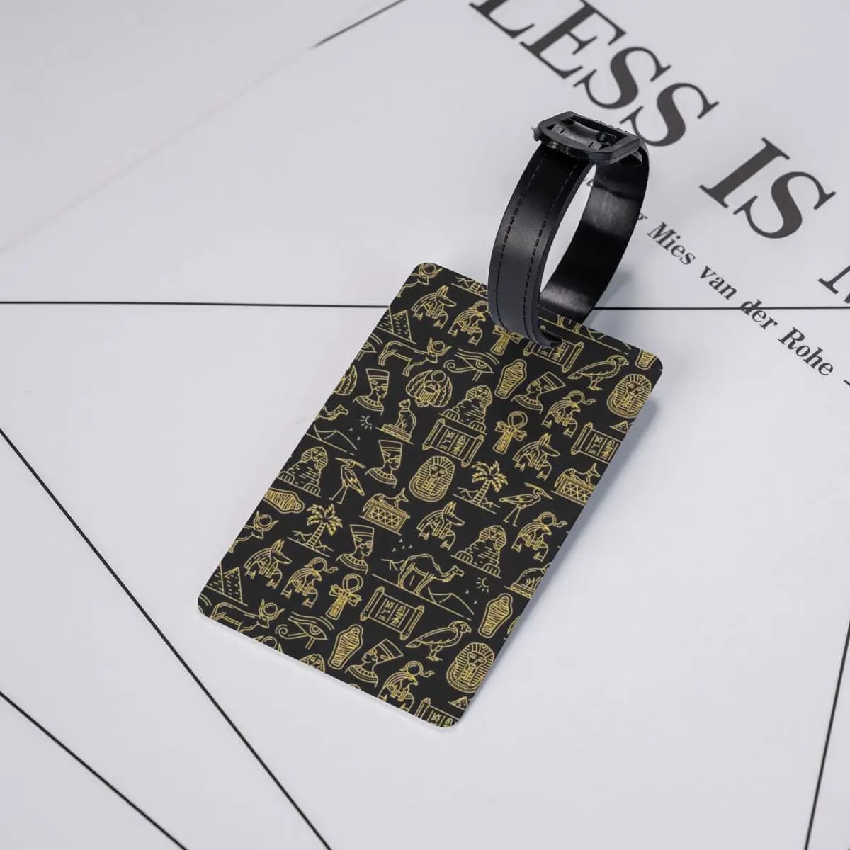 Etichette per Bagagli della Cultura Egizia Antica, Accessori per Valigie, Targhette per Bagagli da Viaggio, Porta Etichette con Nome e Indirizzo