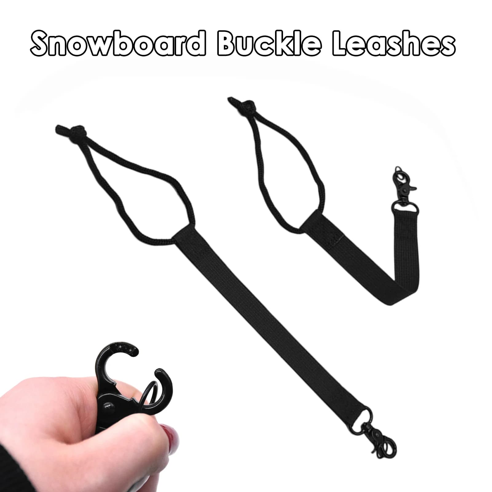 Cinghia per guinzagli da snowboard 2 pezzi Sostituzione del cavo di sicurezza per legare lo sci, cintura di sicurezza anti-smarrimento per principianti e appassionati di snowboard