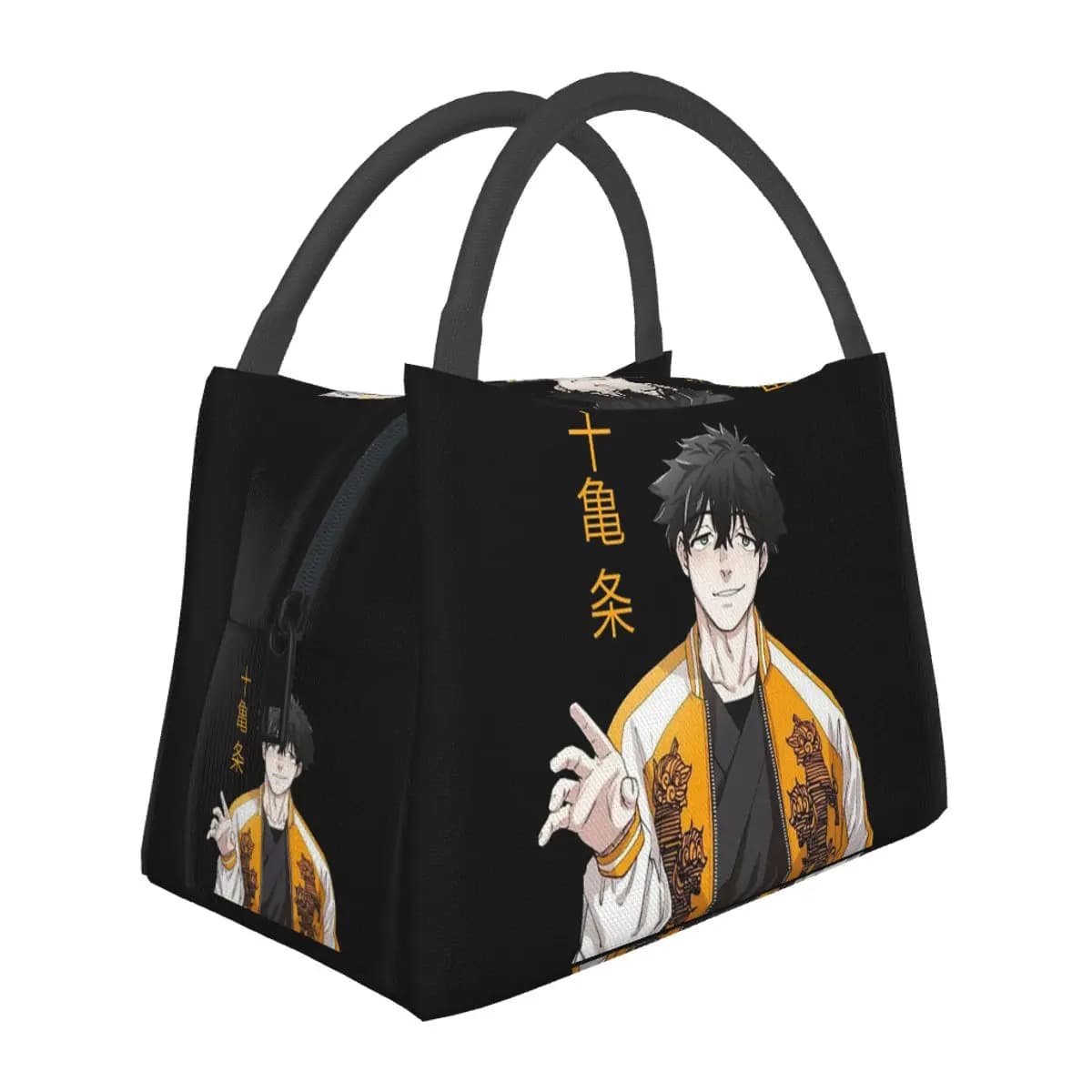 Jo Togame Wind Breaker Anime Insulated Lunch Bag for School Bento Storage Food Boxes Container Cooler Thermal Lunch Box Tote