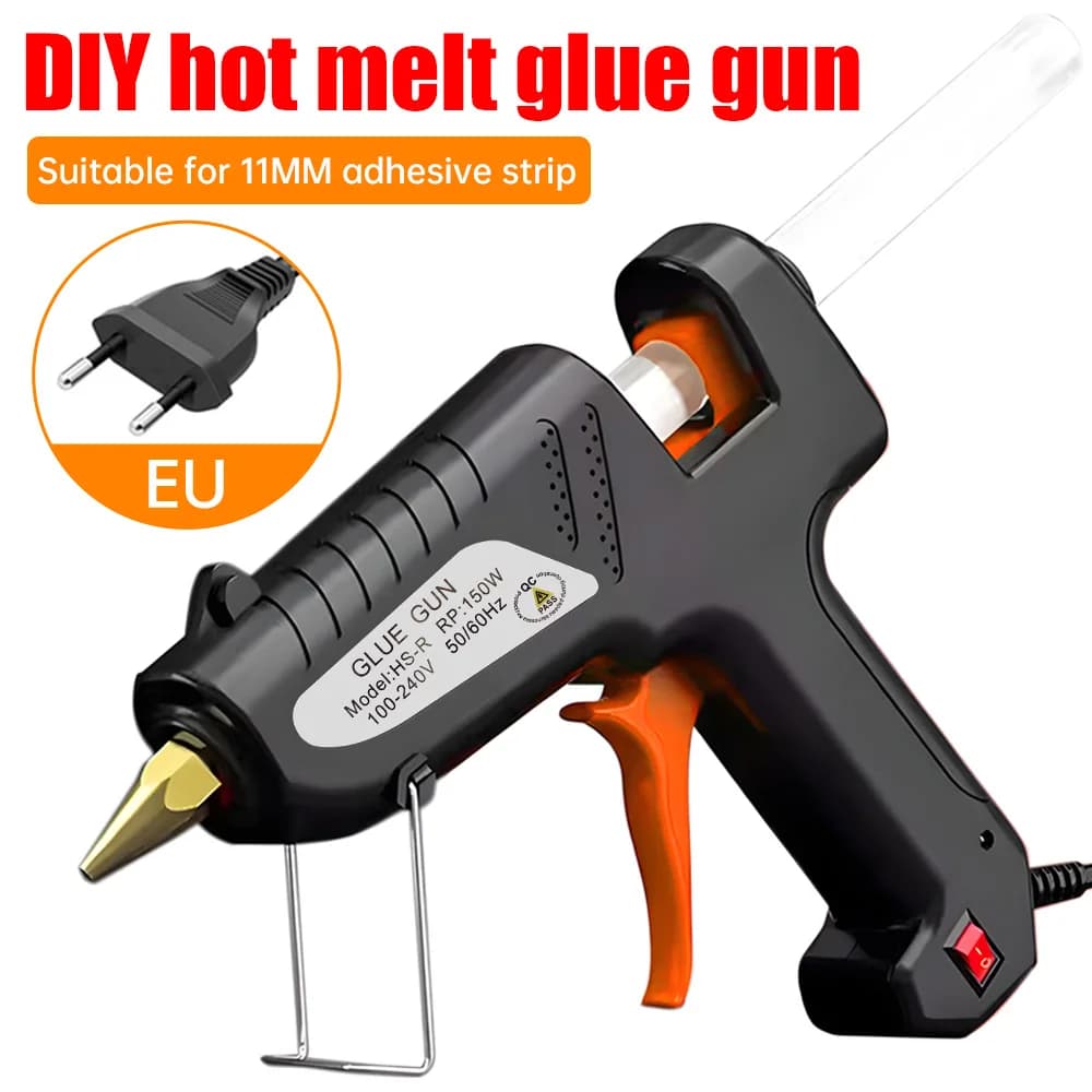 Pistola per colla a caldo elettrotermica industriale fai-da-te, strumento di riparazione termoelettrico, pistola per colla a caldo per stick da 11 mm