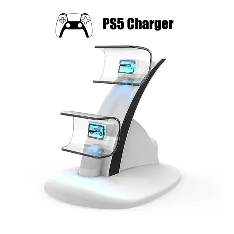 Per controller PS5 Doppio caricatore rapido Tipo-C Base di ricarica Docking Station Culla per accessori per gamepad Playstation PS5