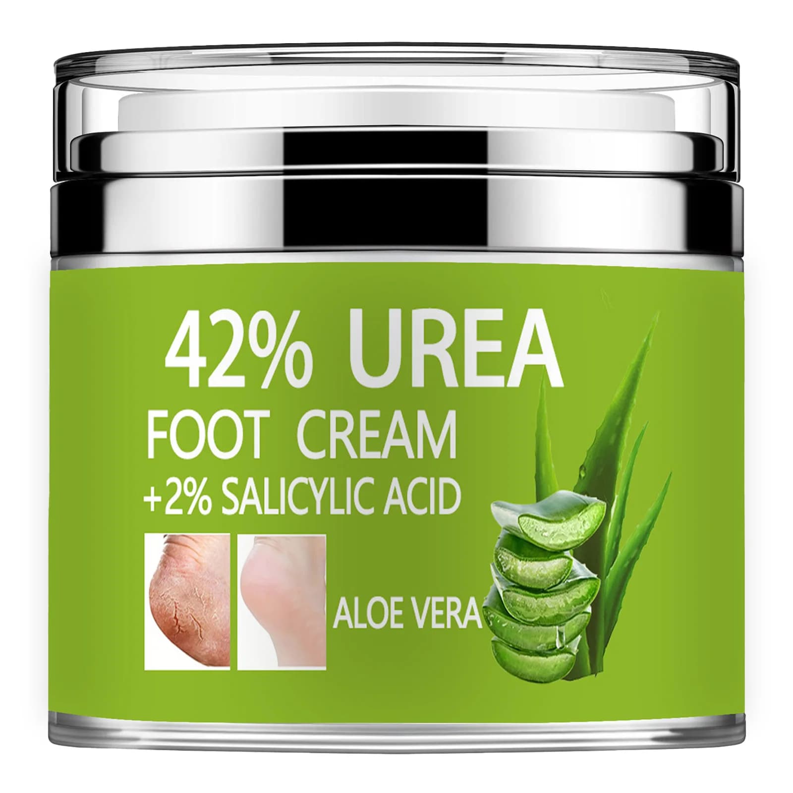 42% Plus urea cream 2% salicylic acid, lavender foot cream for the treatment of dry heels and screpolated knees elbows Repair treatment,