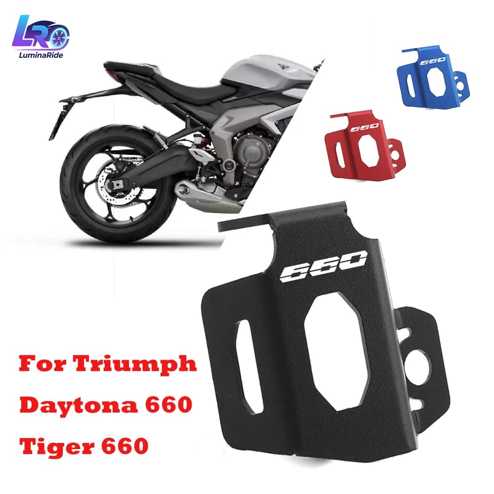 Accessori Moto Compatibili con Triumph Daytona 660 Tiger 660 Trident660, Copertura Protettiva Modificata per Serbatoio Liquido Freni Posteriore