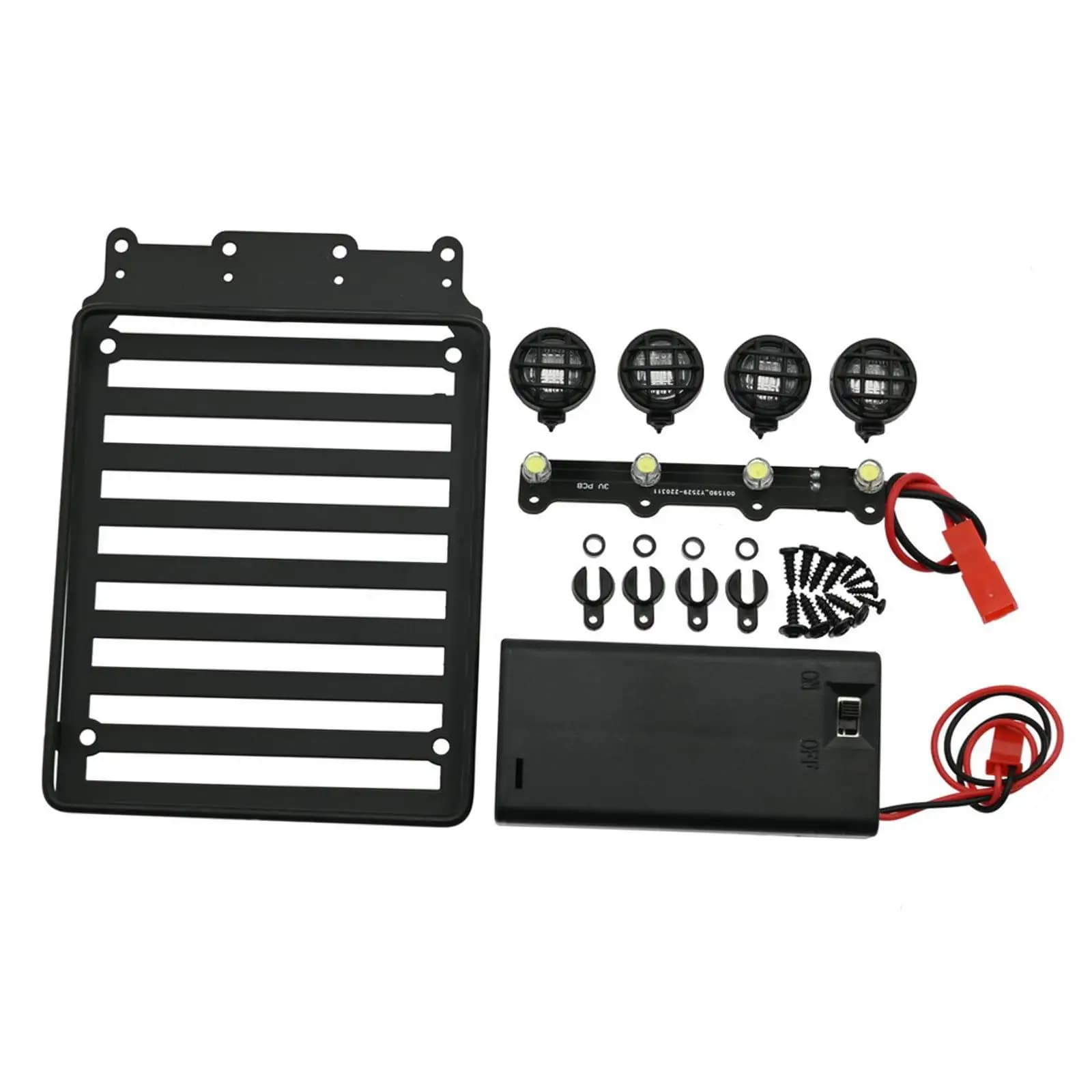Portapacchi in Metallo RC per Jimny 4x4 Scala 1/24, Accessorio per Auto RC Crawler, Parti Modificate Fai-da-Te