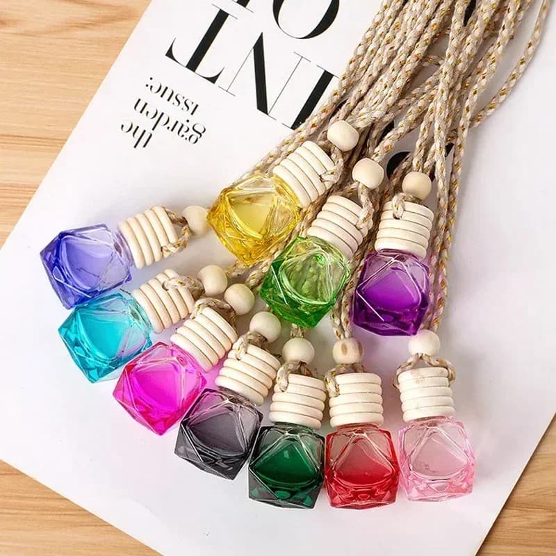 1PC Auto Deodorant Perfume Diffuser Auto Aromatherapy Ornaments Decor Universal Interior Fragrance Reusable Perfume Bottle