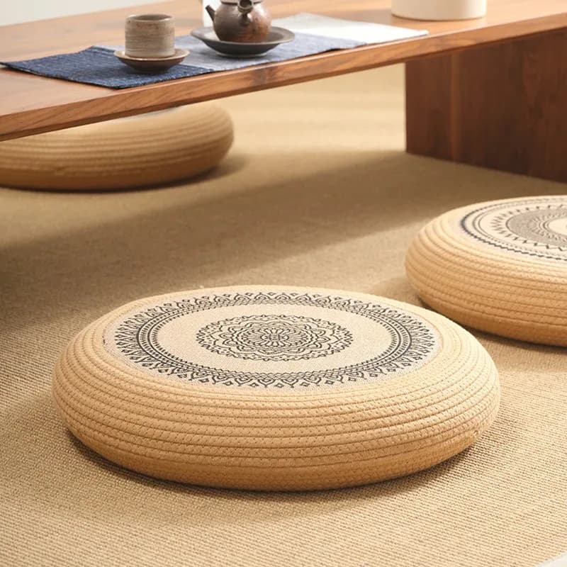 Home Zen meditation cushion, tea room tatami bay window cushion, round thickened cushion