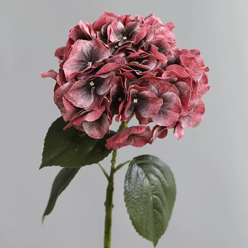 3 pezzi di lattice artificiale grande ortensia idratante fiori al tatto reale decorazione della casa ortensia matrimonio floreale decorazioni per la tavola per feste