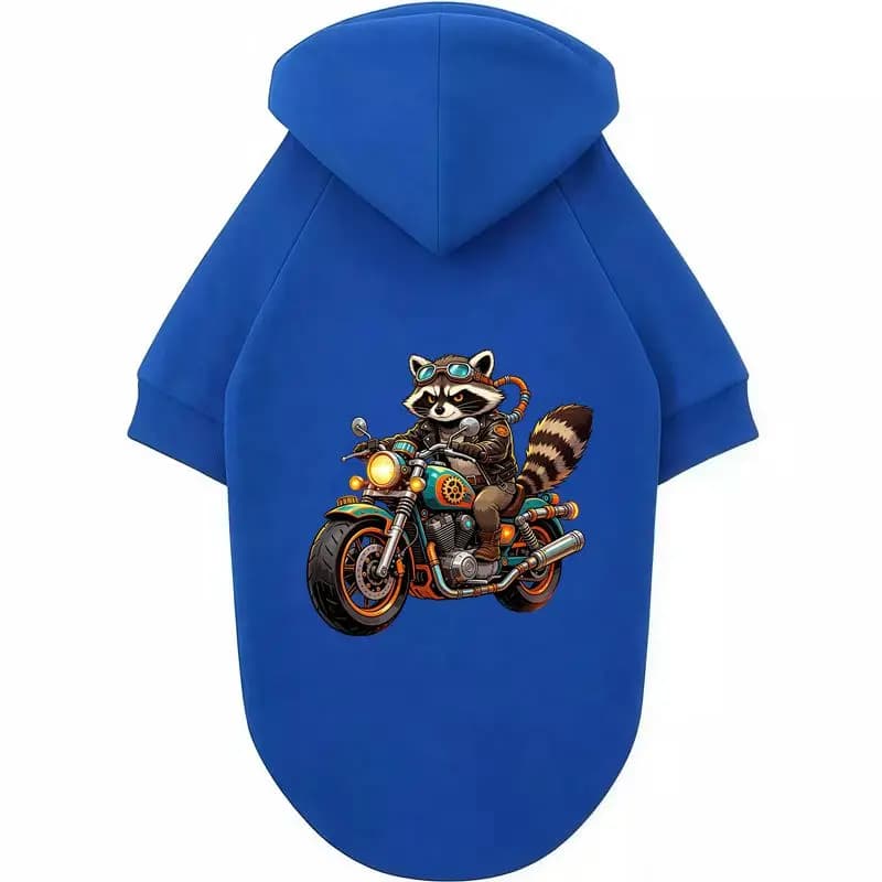 Cute Dog Clothes Raccoon Riding Hoodie Pet Fashion Sweatshirt Comfy Breathable