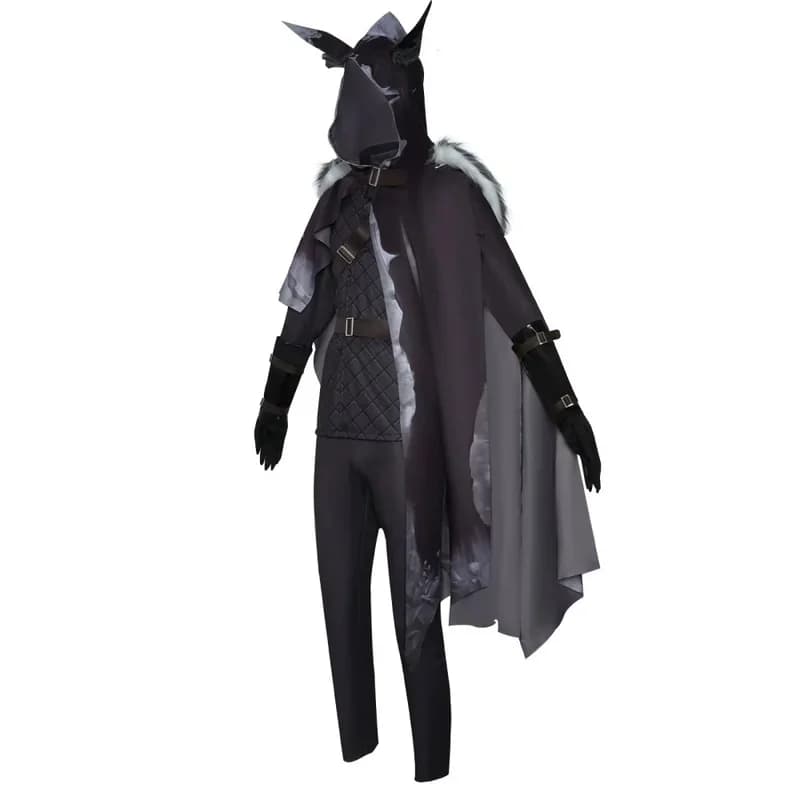 x;3,f'6;h\9/Game Night Watch Cosplay Anime Ithaqua Costume Wig Hooded Cloak Cape Uniform Man Halloween Carnival Suit6'h.8\j,3/f'