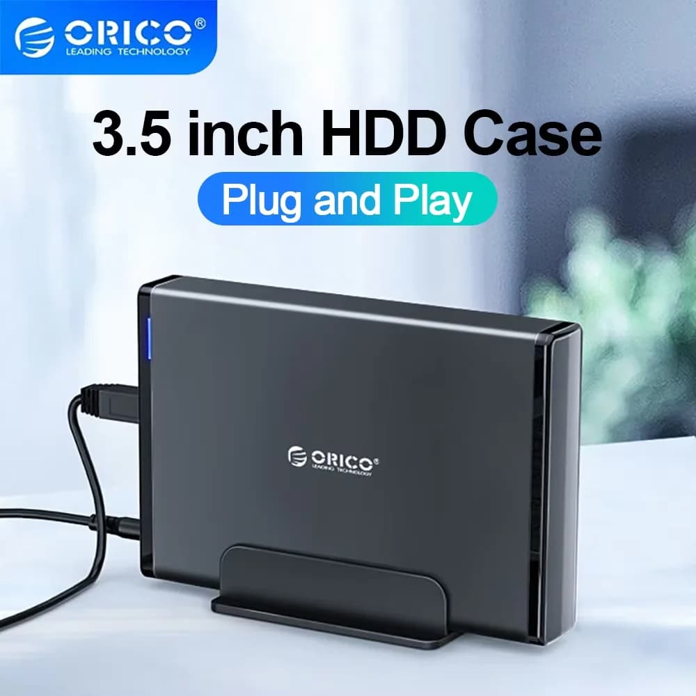 ORICO 3.5 ''HDD Case SATA a USB 3.0 adattatore custodia per disco rigido esterno per 2.5" 3.5 "HDD SSD Disk HDD Case per PC Laptop